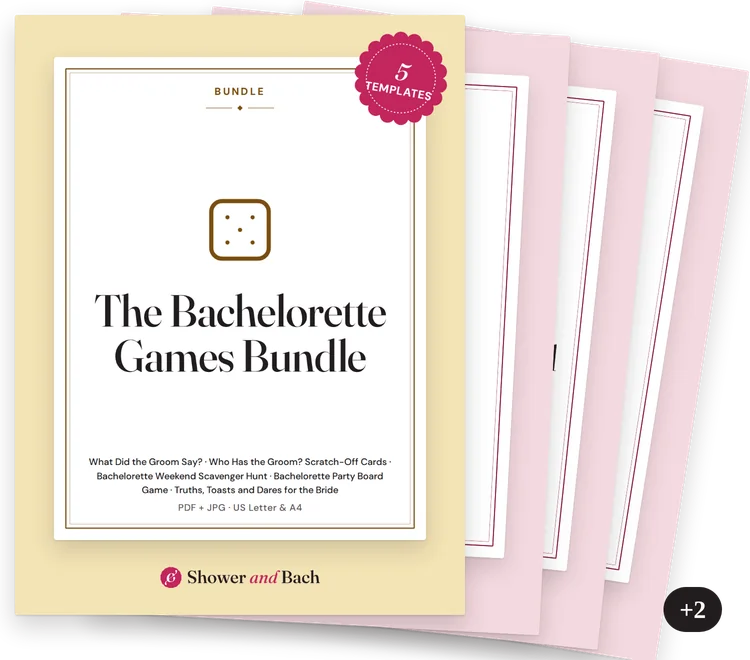 The Bachelorette Games Bundle: cover with member covers behind it