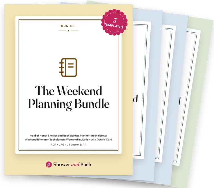 The Weekend Planning Bundle: cover with member covers behind it